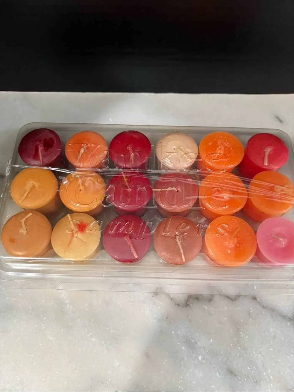 Lot of 18 Vintage Assorted Yankee Candle Votive Sampler 1.75oz  in Case